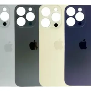 TAPA VIDRIO TRASERO IPHONE 14 PRO MAX-CON LOGO(BIG HOLE)