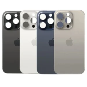 TAPA VIDRIO TRASERO IPHONE 15 PRO-(CON LENTES DE CAMARA)