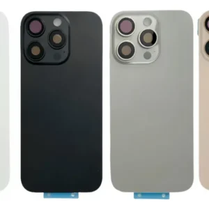 TAPA VIDRIO TRASERO IPHONE 16 PRO-CON LENTES DE CAMARA+IMANES