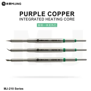 Puntas C210 Pack por 3 MiJing Curva-Recta-Cuchilla